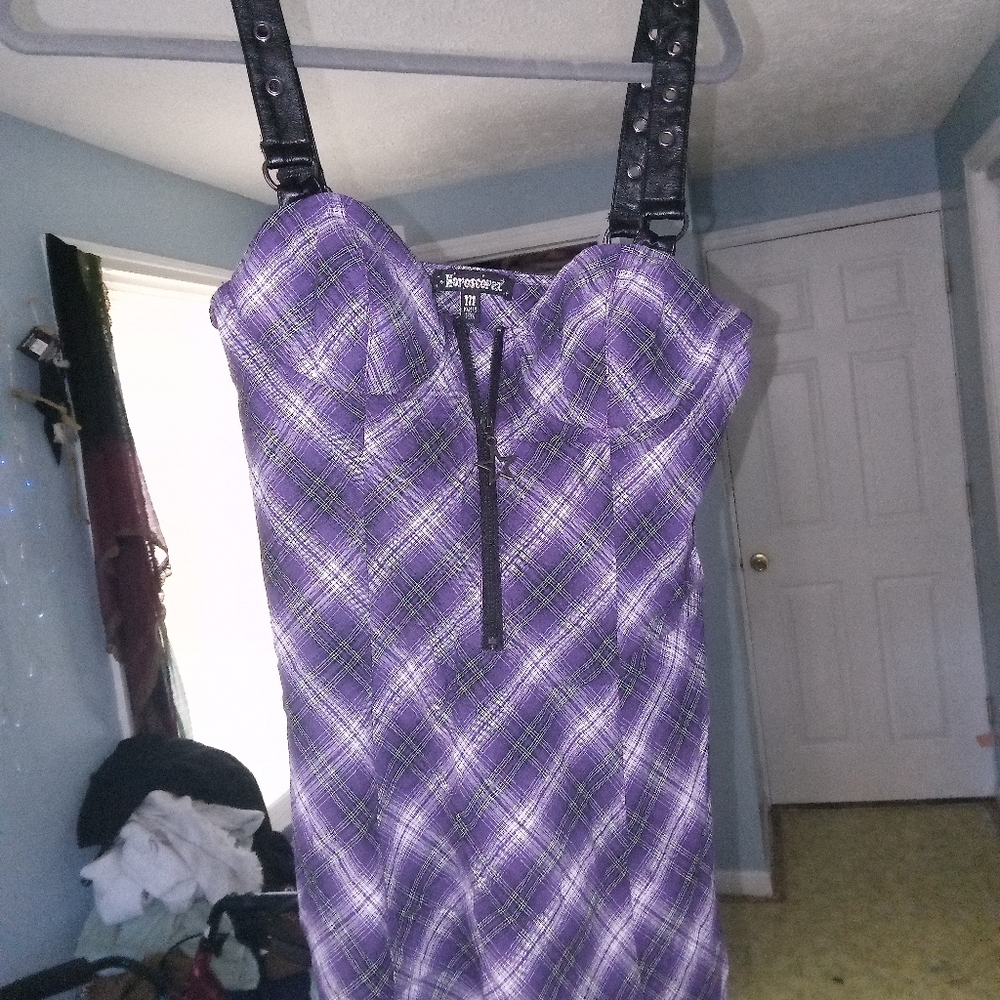 Horoscopez medium purple mini dress